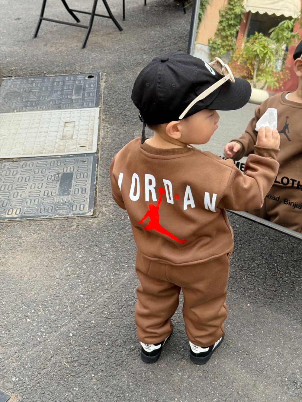 🤎棕色喬丹印花套裝