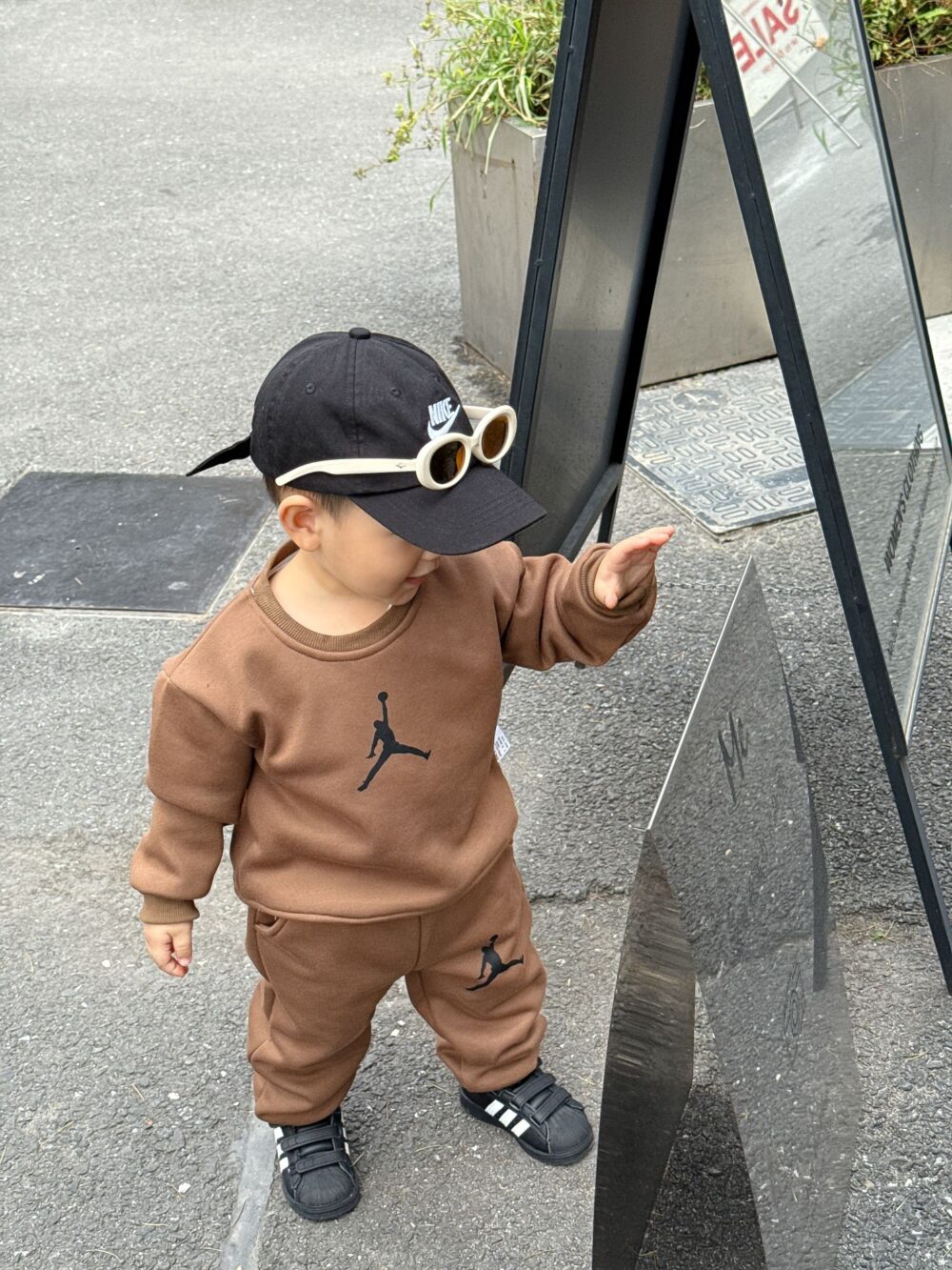 🤎棕色喬丹印花套裝