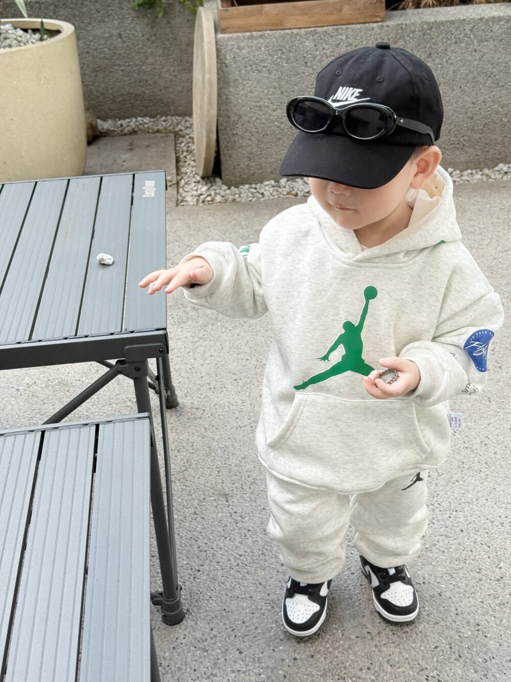 🤎喬丹連帽印花套裝