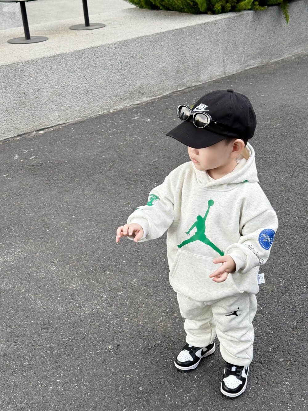 🤎喬丹連帽印花套裝