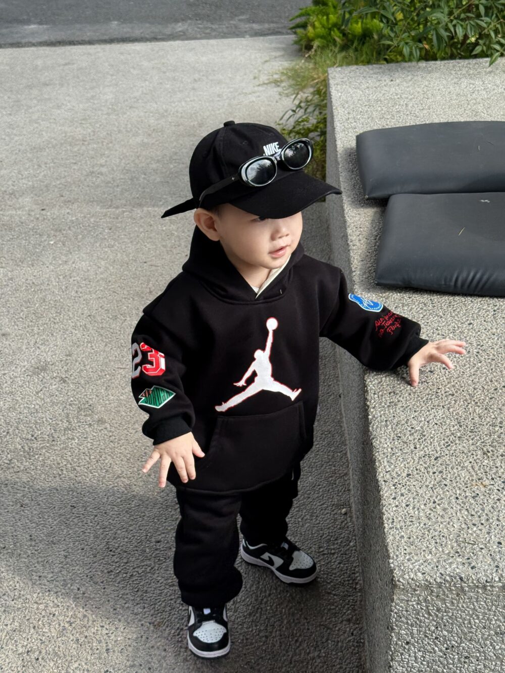 🤎喬丹連帽印花套裝