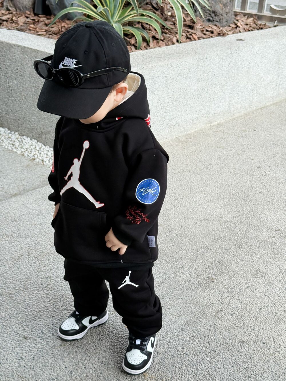 🤎喬丹連帽印花套裝