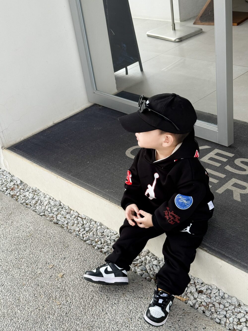 🤎喬丹連帽印花套裝