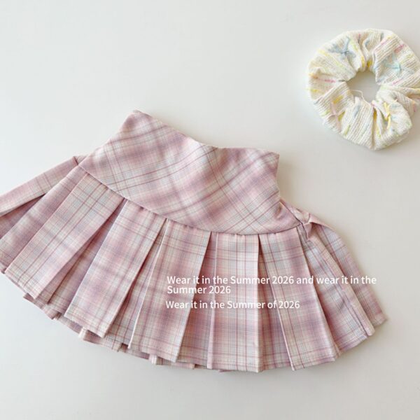 O1CN01rorie01q6mUg5VXCe_!!2214497755447-0-cib 🎀韓系甜美粉格百摺裙